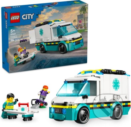 Spoločenská hra: LEGO® City 60451 Sanitka (LEGO). LEGO, 2025 Spoločenská hra: LEGO® City 60451 Sanitka (LEGO). LEGO, 2025