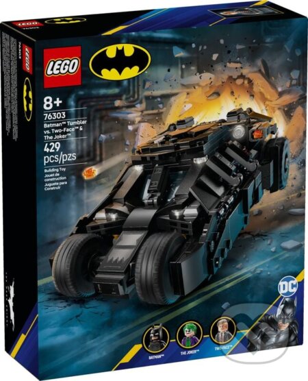 Spoločenská hra: LEGO® DC Batman™ 76303 Batman™ Tumbler vs. Two-Face™ a Joker™ (LEGO). LEGO, 2025 Spoločenská hra: LEGO® DC Batman™ 76303 Batman™ Tumbler vs. Two-Face™ a Joker™ (LEGO). LEGO, 2025
