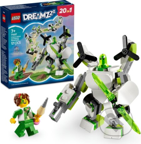 Spoločenská hra: LEGO® DREAMZzz™ 71487 Z-Blobove dobrodružstvá s robotmi a vozidlami (LEGO). LEGO, 2025 Spoločenská hra: LEGO® DREAMZzz™ 71487 Z-Blobove dobrodružstvá s robotmi a vozidlami (LEGO). LEGO, 2025