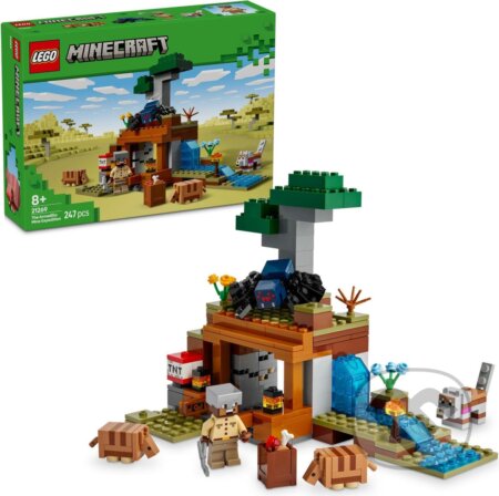 Společenská hra: LEGO® Minecraft® 21269 Výprava do bane a pásovec (LEGO). LEGO, 2025 Společenská hra: LEGO® Minecraft® 21269 Výprava do bane a pásovec (LEGO). LEGO, 2025