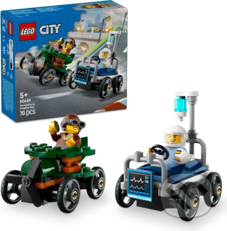 Spoločenská hra: LEGO® City 60459 Pretekársky balíček: Lietadlo vs. nemocničné lôžko (LEGO). LEGO, 2025 Spoločenská hra: LEGO® City 60459 Pretekársky balíček: Lietadlo vs. nemocničné lôžko (LEGO). LEGO, 2025