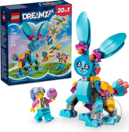 Spoločenská hra: LEGO® DREAMZzz™ 71488 Bunchu a kreatívne zvieracie dobrodružstvá (LEGO). LEGO, 2025 Spoločenská hra: LEGO® DREAMZzz™ 71488 Bunchu a kreatívne zvieracie dobrodružstvá (LEGO). LEGO, 2025
