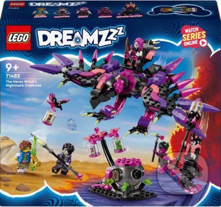 Spoločenská hra: LEGO® DREAMZzz™ 71483 Nikdyčarodejnica a jej stvorenia z nočnej mory (LEGO). LEGO, 2025 Spoločenská hra: LEGO® DREAMZzz™ 71483 Nikdyčarodejnica a jej stvorenia z nočnej mory (LEGO). LEGO, 2025