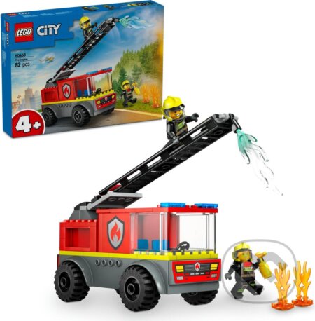 Spoločenská hra: LEGO® City 60463 Hasičské auto s rebríkom (LEGO). LEGO, 2025 Spoločenská hra: LEGO® City 60463 Hasičské auto s rebríkom (LEGO). LEGO, 2025