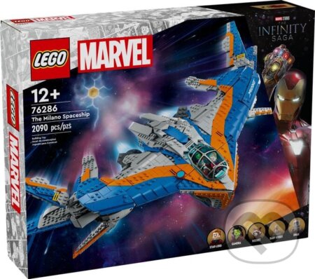 Spoločenská hra: LEGO® Marvel 76286 Strážcovia galaxie: Vesmírna loď Milano (LEGO). LEGO, 2025 Spoločenská hra: LEGO® Marvel 76286 Strážcovia galaxie: Vesmírna loď Milano (LEGO). LEGO, 2025