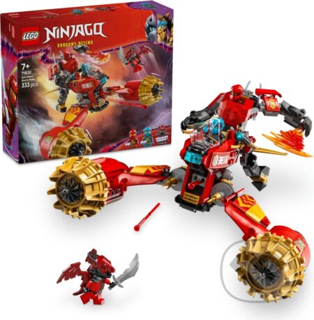 Společenská hra: LEGO® Ninjago 71830 Kaiov búrkový jazdec a drak (LEGO). LEGO, 2025 Společenská hra: LEGO® Ninjago 71830 Kaiov búrkový jazdec a drak (LEGO). LEGO, 2025