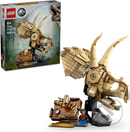 Společenská hra: LEGO® Jurassic World 76969 Dinosaurie fosílie: Lebka triceratopsa (LEGO). LEGO, 2025 Společenská hra: LEGO® Jurassic World 76969 Dinosaurie fosílie: Lebka triceratopsa (LEGO). LEGO, 2025
