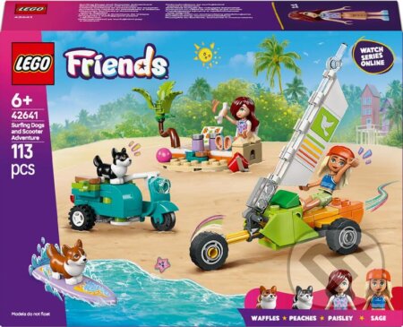 Společenská hra: LEGO® Friends 42641 Dobrodružstvo so surfujúcimi psami a skútrom (LEGO). LEGO, 2025 Společenská hra: LEGO® Friends 42641 Dobrodružstvo so surfujúcimi psami a skútrom (LEGO). LEGO, 2025