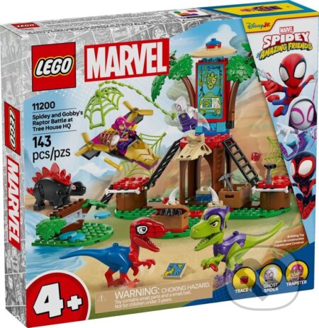 Společenská hra: LEGO® Marvel Spidey 11200 Gobby a bitka raptorov v základni na strome (LEGO). LEGO, 2025 Společenská hra: LEGO® Marvel Spidey 11200 Gobby a bitka raptorov v základni na strome (LEGO). LEGO, 2025