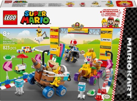 Společenská hra: LEGO® Super Mario™ 72036 Mario Kart™ – Baby Peach a sada Grand Prix (LEGO). LEGO, 2025 Společenská hra: LEGO® Super Mario™ 72036 Mario Kart™ – Baby Peach a sada Grand Prix (LEGO). LEGO, 2025