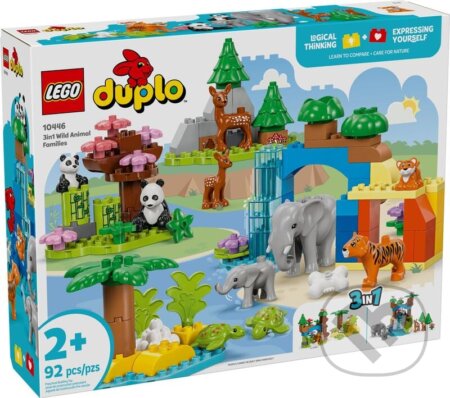 Společenská hra: LEGO® DUPLO® 10446 Rodinky divokých zvierat 3 v 1 (LEGO). LEGO, 2025 Společenská hra: LEGO® DUPLO® 10446 Rodinky divokých zvierat 3 v 1 (LEGO). LEGO, 2025