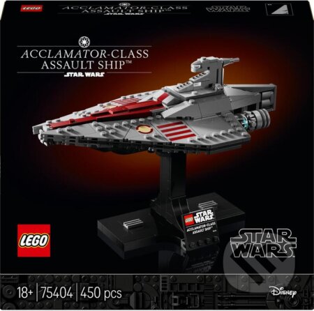 Spoločenská hra: LEGO® Star Wars™ 75404 Útočná loď triedy Acclamator (LEGO). LEGO, 2025 Spoločenská hra: LEGO® Star Wars™ 75404 Útočná loď triedy Acclamator (LEGO). LEGO, 2025