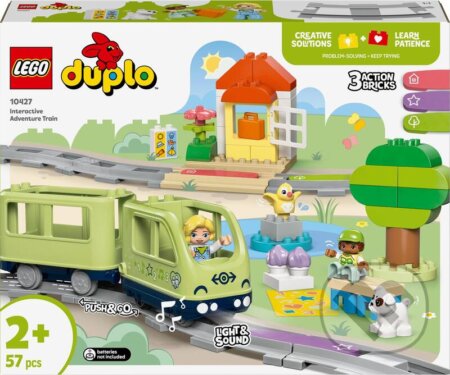 Spoločenská hra: LEGO® DUPLO® 10427 Interaktívny dobrodružný vláčik (LEGO). LEGO, 2025 Spoločenská hra: LEGO® DUPLO® 10427 Interaktívny dobrodružný vláčik (LEGO). LEGO, 2025