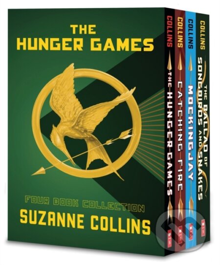 Kniha: Hunger Games 4-Book Paperback Box Set (the Hunger Games, Catching Fire, Mockingjay, the Ballad of Songbirds and Snakes) (Suzanne Collins). Scholastic, 2023 Kniha: Hunger Games 4-Book Paperback Box Set (the Hunger Games, Catching Fire, Mockingjay, the Ballad of Songbirds and Snakes) (Suzanne Collins). Scholastic, 2023
