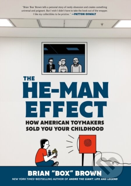 Kniha: The He-Man Effect (Brian "Box" Brown). First Second, 2023 Kniha: The He-Man Effect (Brian "Box" Brown). First Second, 2023