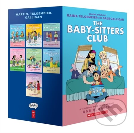 Kniha: Babysitters Club Graphix #1-7 Box Set (Ann M. Martin). Scholastic, 2021 Kniha: Babysitters Club Graphix #1-7 Box Set (Ann M. Martin). Scholastic, 2021