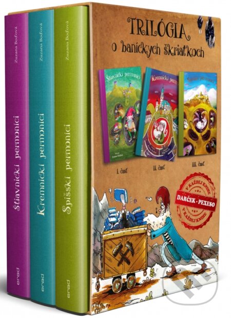 Kniha: Trilógia o baníckych škriatkoch (Zuzana Boďová). Erad, 2017 Kniha: Trilógia o baníckych škriatkoch (Zuzana Boďová). Erad, 2017