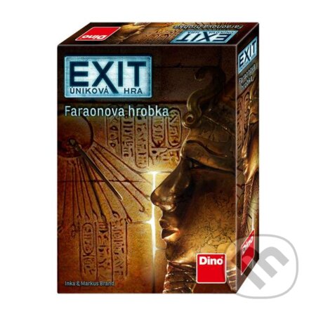 Spoločenská hra: Exit úniková hra: Faraonova hrobka (Dino). Dino, 2017 Spoločenská hra: Exit úniková hra: Faraonova hrobka (Dino). Dino, 2017