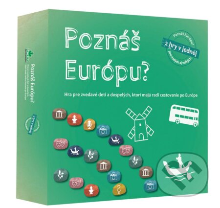 Společenská hra: Poznáš Európu? (Daniel Kollár, Juraj Kucharík a Kliment Ondrejka). DAJAMA, 2017 Společenská hra: Poznáš Európu? (Daniel Kollár, Juraj Kucharík a Kliment Ondrejka). DAJAMA, 2017