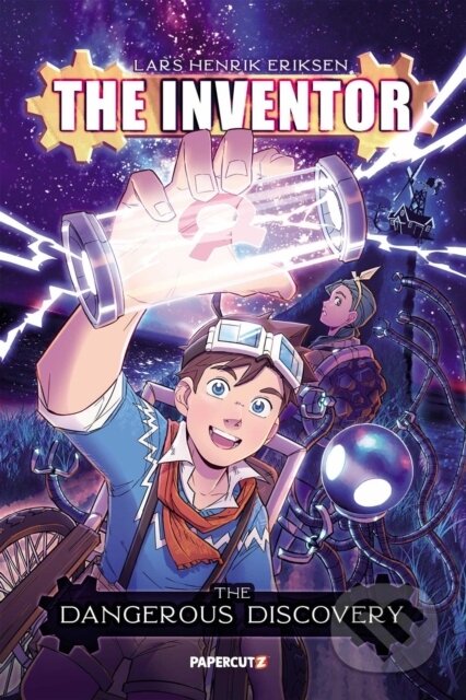Kniha: The Inventor Vol. 1: The Hunt for the Infinity Machine (Lars Henrik Eriksen). Papercutz, 2024 Kniha: The Inventor Vol. 1: The Hunt for the Infinity Machine (Lars Henrik Eriksen). Papercutz, 2024