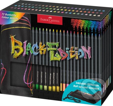Pastelky Black Edition set 72 farebné rolka (Faber-Castell). Faber-Castell Pastelky Black Edition set 72 farebné rolka (Faber-Castell). Faber-Castell