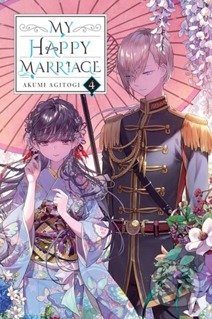 Kniha: My Happy Marriage, Vol. 4 (light novel) (Akumi Agitogi, David Musto a Tsukiho Tsukioka). Yen Press, 2023 Kniha: My Happy Marriage, Vol. 4 (light novel) (Akumi Agitogi, David Musto a Tsukiho Tsukioka). Yen Press, 2023