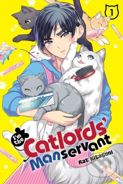 Kniha: I'm the Catlords' Manservant, Vol. 1 (Alexandra McCullough-Garcia, Rat Kitaguni a Rochelle Gancio). Yen Press, 2021 Kniha: I'm the Catlords' Manservant, Vol. 1 (Alexandra McCullough-Garcia, Rat Kitaguni a Rochelle Gancio). Yen Press, 2021