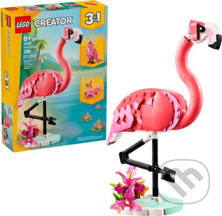 Společenská hra: LEGO® Creator 3 v 1 31170 Divoké zvieratá: Ružový plameniak (LEGO). LEGO, 2025 Společenská hra: LEGO® Creator 3 v 1 31170 Divoké zvieratá: Ružový plameniak (LEGO). LEGO, 2025