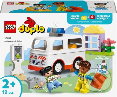 Spoločenská hra: LEGO® DUPLO® 10447 Sanitka a vodič (LEGO). LEGO, 2025 Spoločenská hra: LEGO® DUPLO® 10447 Sanitka a vodič (LEGO). LEGO, 2025