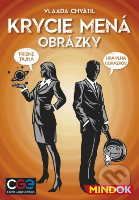 Společenská hra: Krycie mená: Obrázky (Vlaada Chvátil). Mindok, 2016 Společenská hra: Krycie mená: Obrázky (Vlaada Chvátil). Mindok, 2016