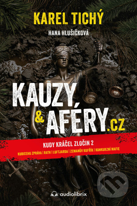 Kniha: Kauzy & aféry.cz (Hana Hlušičková a Karel Tichý). Audiolibrix, 2025 Kniha: Kauzy & aféry.cz (Hana Hlušičková a Karel Tichý). Audiolibrix, 2025