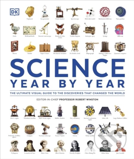 Kniha: Science Year by Year (DK). Dorling Kindersley, 2025 Kniha: Science Year by Year (DK). Dorling Kindersley, 2025