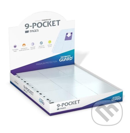 Spoločenská hra: Stránky pro karetní album 100 ks - 9-Pocket, (Ultimate Guard). Ultimate Guard, 2025 Spoločenská hra: Stránky pro karetní album 100 ks - 9-Pocket, (Ultimate Guard). Ultimate Guard, 2025