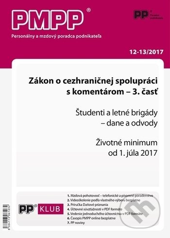PMPP 12,13/2017 (Poradca podnikateľa). Poradca podnikateľa, 2017 PMPP 12,13/2017 (Poradca podnikateľa). Poradca podnikateľa, 2017