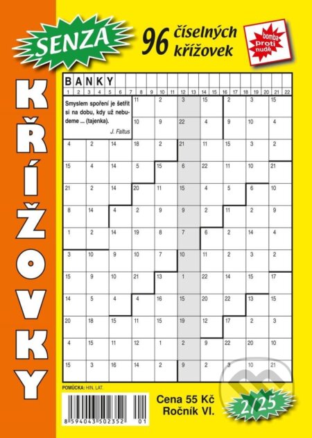 Kniha: Senza číselné křížovky 2/2025 (Telpres). Telpres, 2025 Kniha: Senza číselné křížovky 2/2025 (Telpres). Telpres, 2025