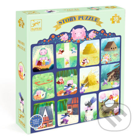 Puzzle: Príbehové Puzzle: Tri prasiatka (Djeco). Djeco, 2025 Puzzle: Príbehové Puzzle: Tri prasiatka (Djeco). Djeco, 2025