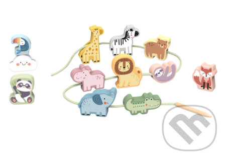 Spoločenská hra: Navliekanie Zvieratká Pastel 13 ks (Tooky Toy). Tooky Toy, 2025 Spoločenská hra: Navliekanie Zvieratká Pastel 13 ks (Tooky Toy). Tooky Toy, 2025