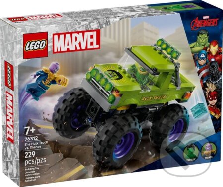 Společenská hra: LEGO® Marvel 76312 Hulkov truck vs. Thanos (LEGO). LEGO, 2025 Společenská hra: LEGO® Marvel 76312 Hulkov truck vs. Thanos (LEGO). LEGO, 2025