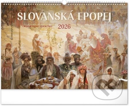 NOTIQUE Nástěnný kalendář Slovanská epopej 2026 (Notique). Notique, 2025 NOTIQUE Nástěnný kalendář Slovanská epopej 2026 (Notique). Notique, 2025