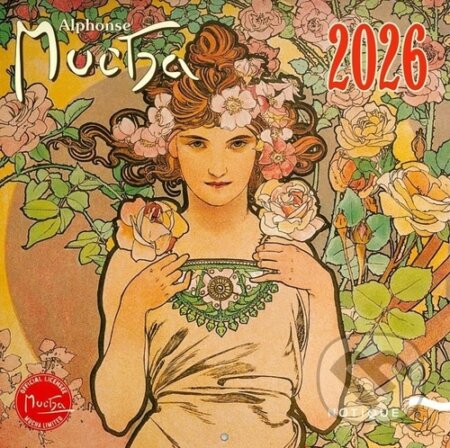 NOTIQUE nástěnný poznámkový kalendář Alfons Mucha 2026 (Notique). Notique, 2025 NOTIQUE nástěnný poznámkový kalendář Alfons Mucha 2026 (Notique). Notique, 2025