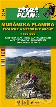 Muránska planina, Stlolické a Veporské vrchy  1 : 50 000, TATRAPLAN, 2017