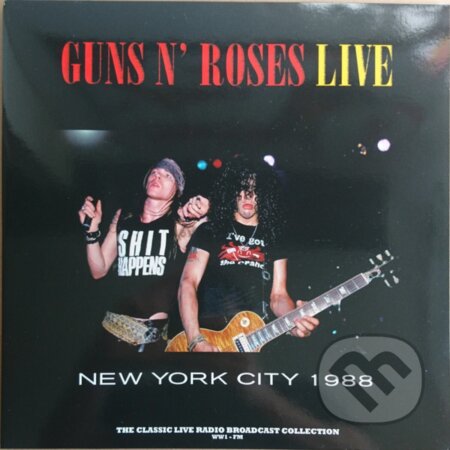 Hudobné CD: Guns N Roses: Live In New York City 1988 (Yellow) LP (Fermata CZ). Fermata CZ, 2025 Hudobné CD: Guns N Roses: Live In New York City 1988 (Yellow) LP (Fermata CZ). Fermata CZ, 2025