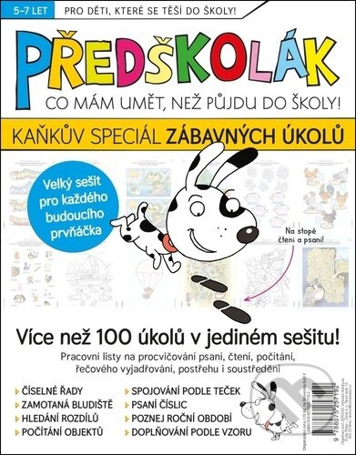 Kniha: Předškolák - Kaňkův speciál zábavných úkolů (Extra Publishing). Extra Publishing, 2025 Kniha: Předškolák - Kaňkův speciál zábavných úkolů (Extra Publishing). Extra Publishing, 2025