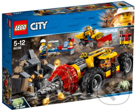 LEGO City Mining 60186 Banský ťažobný stroj, LEGO, 2018