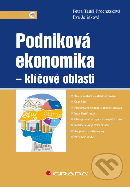 Kniha: Podniková ekonomika - klíčové oblasti (Eva Jelínková a Petra Taušl Procházková). Grada, 2018 Kniha: Podniková ekonomika - klíčové oblasti (Eva Jelínková a Petra Taušl Procházková). Grada, 2018
