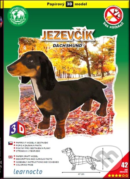 Kniha: Jezevčík tmavý – Papírový 3D model/42 dílků (GRANT CARDONE CEE). GRANT CARDONE CEE, 2024 Kniha: Jezevčík tmavý – Papírový 3D model/42 dílků (GRANT CARDONE CEE). GRANT CARDONE CEE, 2024