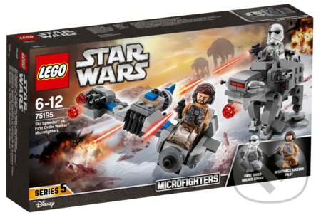 Společenská hra: LEGO Star Wars TM 75195 Snežný Speeder vs. Mikrostíhačka Prvého rádu Walker (LEGO). LEGO, 2018 Společenská hra: LEGO Star Wars TM 75195 Snežný Speeder vs. Mikrostíhačka Prvého rádu Walker (LEGO). LEGO, 2018