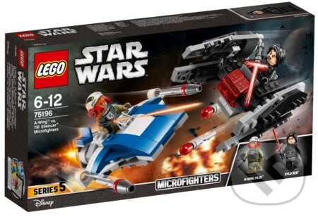 Spoločenská hra: LEGO Star Wars TM 75196 Stíhačka A-Wing vs. mikrostíhačka TIE Silencer (LEGO). LEGO, 2018 Spoločenská hra: LEGO Star Wars TM 75196 Stíhačka A-Wing vs. mikrostíhačka TIE Silencer (LEGO). LEGO, 2018