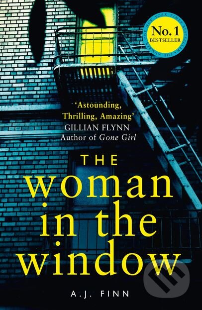 Kniha: The Woman in the Window (A.J. Finn). HarperCollins, 2018 Kniha: The Woman in the Window (A.J. Finn). HarperCollins, 2018