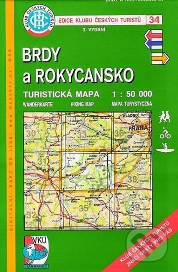 Kniha: KČT 34 Brdy a Rokycansko 1:50 000 (Klub českých turistů). Klub českých turistů, 2007 Kniha: KČT 34 Brdy a Rokycansko 1:50 000 (Klub českých turistů). Klub českých turistů, 2007
